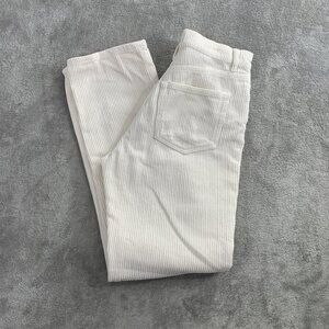 Reformation Jeans Pants Womens 25x28” Cynthia High Rise Straight Corduroy Bone